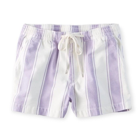 American Eagle Women’s High Waisted Striped Drawstring Shorts - Picture 1 of 7